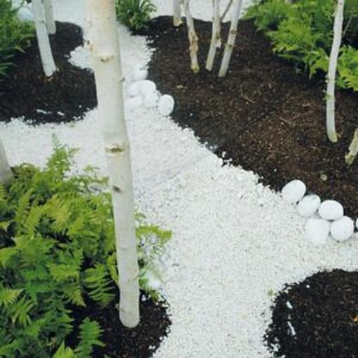 Picture of Polar White Landscaping Decorative Garden Stone 14-20mm Approx. 20kg Polybag