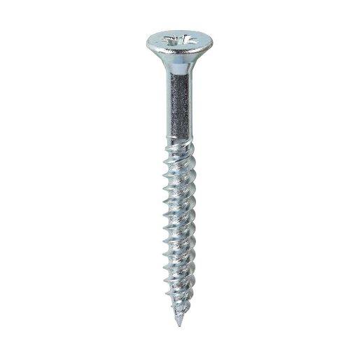 Picture of Timco Zinc Twin-Thread Woodscrews 12x2" Box of 200 Countersunk