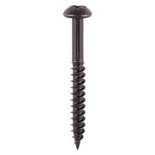 Picture of Timco Black Wood Screws 8x1.1/4" Box of 200 Round Head