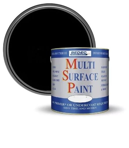 Picture of Bedec Black Multi-Surface Paint 2.5L Gloss Finish