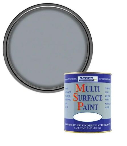 Picture of Bedec Silver Multi-Surface Paint 250ml Satin Finish