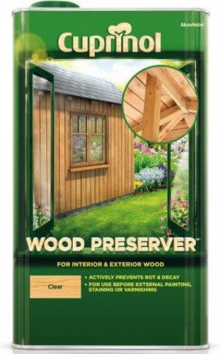 Picture of Cuprinol Wood Preserver Clear 5L Wood Protection