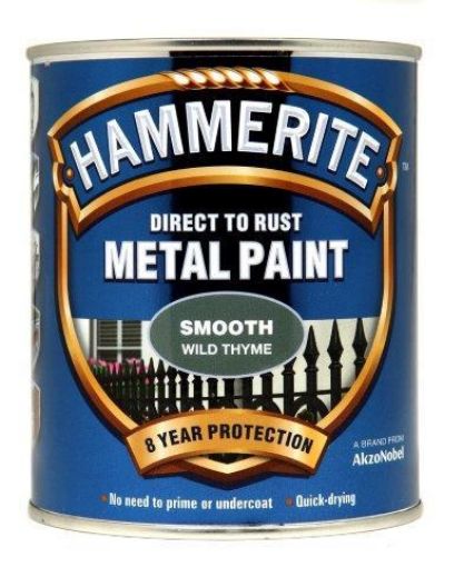 Picture of Hammerite Wild Thyme Metal Paint 750ml Direct To Rust