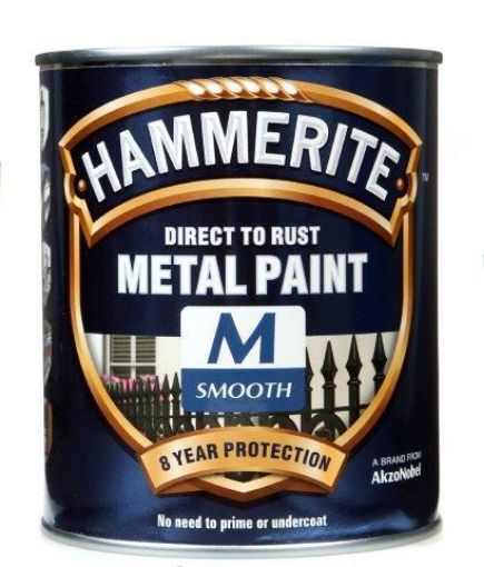 Picture of Hammerite Medium Base Metal Paint 750ml Direct To Rust