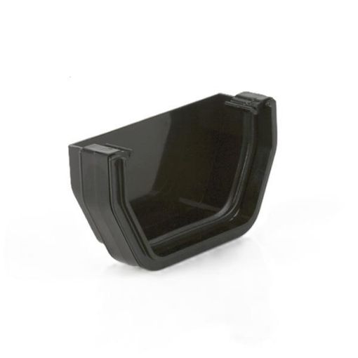 Picture of Brett Martin Squarestyle Black External Stop End 114mm BR057B