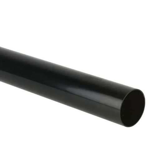 Picture of Brett Martin Plain End Black Round Downpipe 68mm x 5.5m BR204B