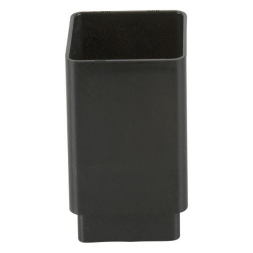Picture of Brett Martin Black Square Downpipe Connector 65mm BR506B