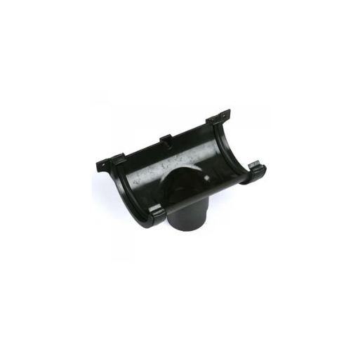 Picture of Brett Martin Cast Iron Effect Black Stop End Outlet 112mm BR456CI