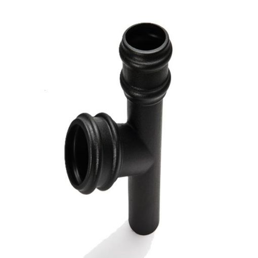 Picture of Brett Martin Cast Iron Effect Black 112.5° Branch 68mm BR218CI