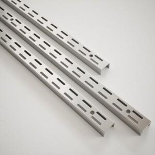 Picture of Rothley Chrome Twin Slot Shelving Upright 425mm