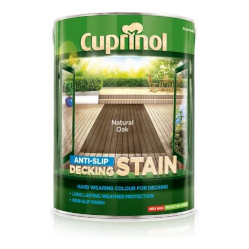 Picture of Cuprinol Natural Oak Anti-Slip Decking Stain 5L