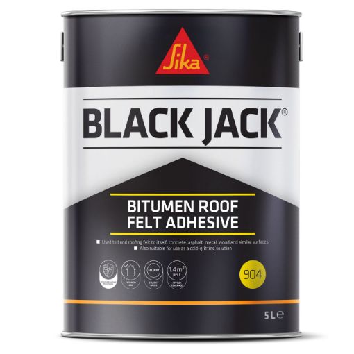 Picture of Sika Black Jack 904 Bitumen Roof Felt Adhesive 2.5L